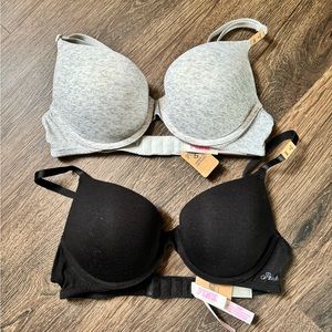Two push-up bras